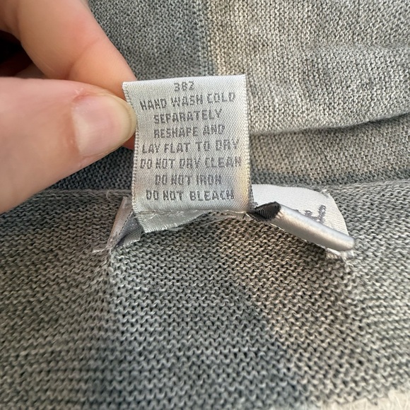 Spiegel Gray Wool Blend Pearl Embellished Cardigan – Size Medium STUNNING - Picture 9 of 12